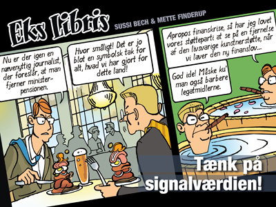 Eks Libris 2 Tænk på signalværdien! af Sussi Bech og Mette Finderup - tegneserier