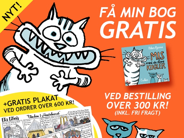 Gratis Mis med de store kugler bog + fri fragt + Donald Trump plakat i A2