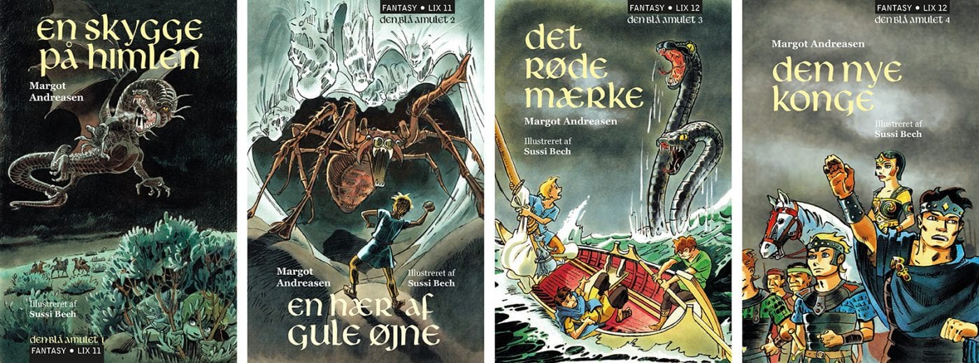 Fantasybøger Den Blå Amulet - klassiske bøger til børn