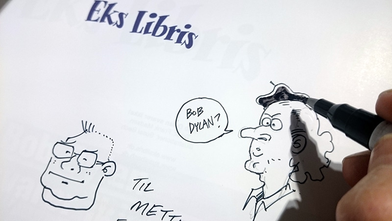 Også den nye Eks Libris blev signeret Art Bubble.