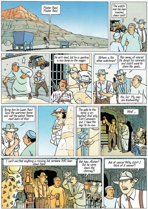 aida-nur-egypt-tutankhamun-tomb-sussi-bech-comics-bande-dessinee