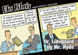 Tegneserie Eks Libris Dr. Lidegaard og Mr. Hyde