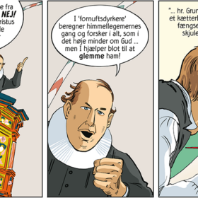 Fejden mellem H.C. Ørsted og Grundtvig beskrives i ny tegneserie fra Forlaget Eudor