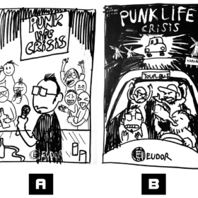 Punk Life Crisis graphic novel tegneserie af Simon Petersen