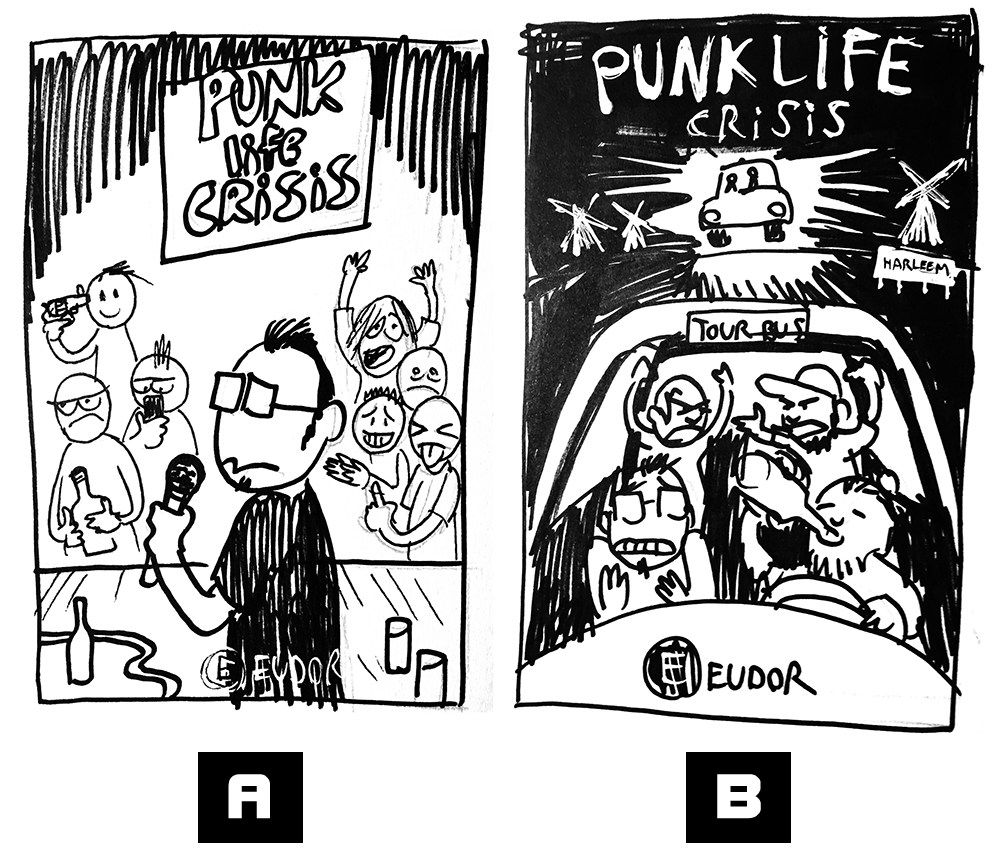 Punk Life Crisis graphic novel tegneserie af Simon Petersen