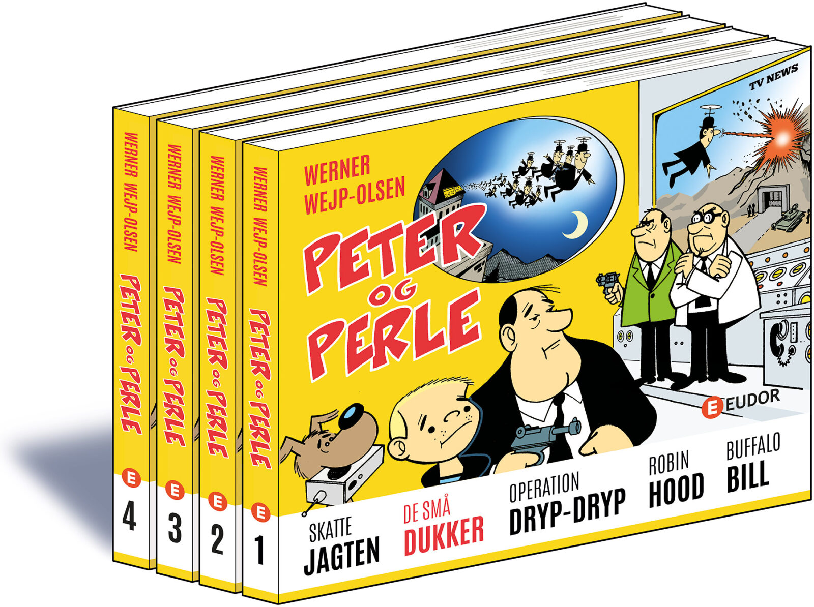 tegneserier tegneserie | Forlaget Eudor udgiver Werner Wejp-Olsens PETER OG PERLE i samlet udgave.
